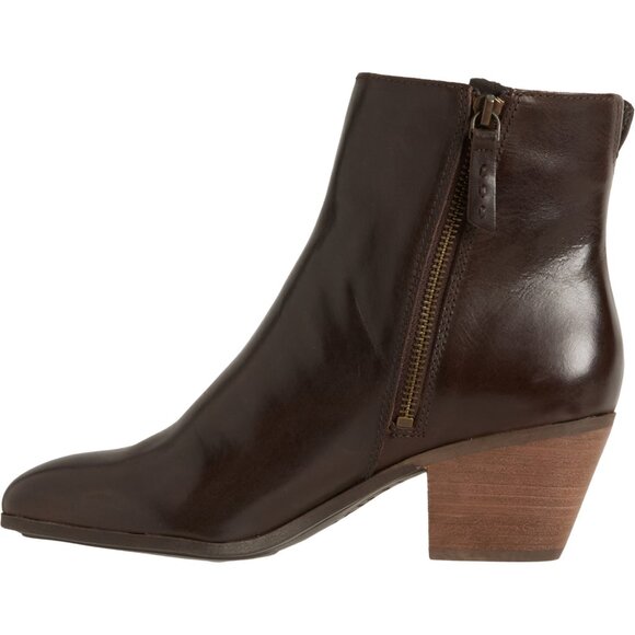 NEW Frye Megan Booties - Leather  in Chocolate For Women 825 7s3 - Picture 4 of 6